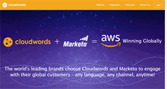 Desktop Screenshot of cloudwords.com