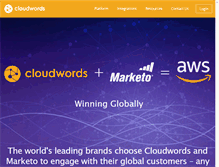 Tablet Screenshot of cloudwords.com